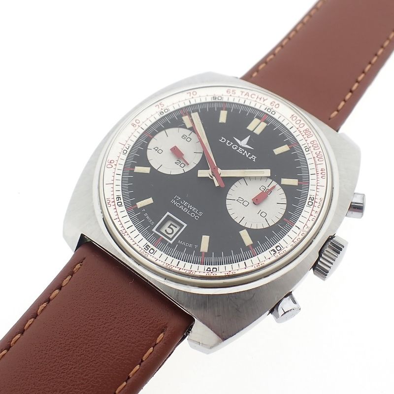 Image 5 of Dugena 136 Chronograph; Vintage men's watch