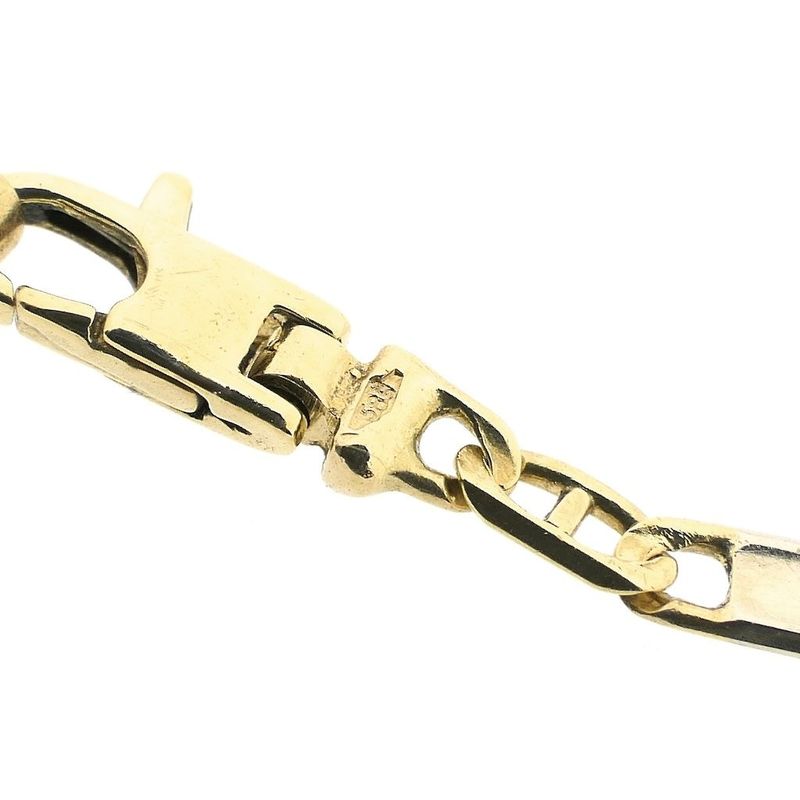 Image 4 of Two-tone gold navy link bracelet