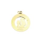 Image 3 of Fabiola gold zodiac sign pendant; Aquarius