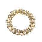 Image 3 of Gold gallery wire link bracelet