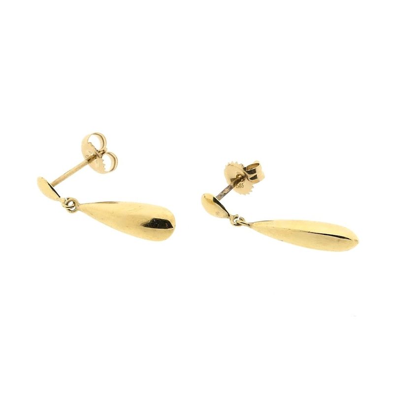 Image 4 of Gold cone earrings