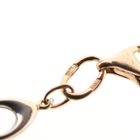 Afbeelding 6 van Bicolor gouden fantasie schakelarmband | 19 cm