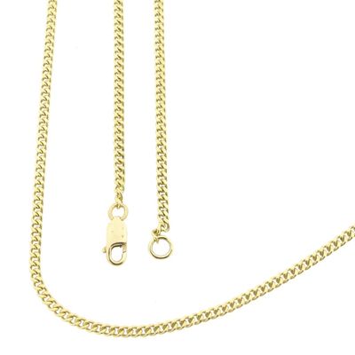 Image 1 of Gold gourmet link chain | 50.5 cm
