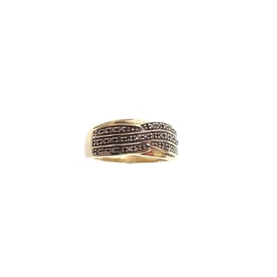 Image 2 of Gold ring | 0.16 ct. pavé-set diamonds
