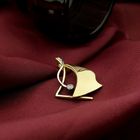 Image 7 of Two-tone abstract gold pendant