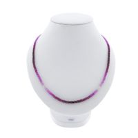 9 carat ruby ​​bead necklace