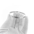 Image 6 of Silver slave bracelet with hieroglyph; Size M/L