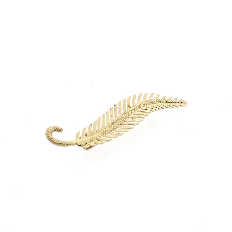 Afbeelding 3 van Vintage gouden veer broche 