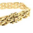 Image 5 of Gold link bracelet with pattern