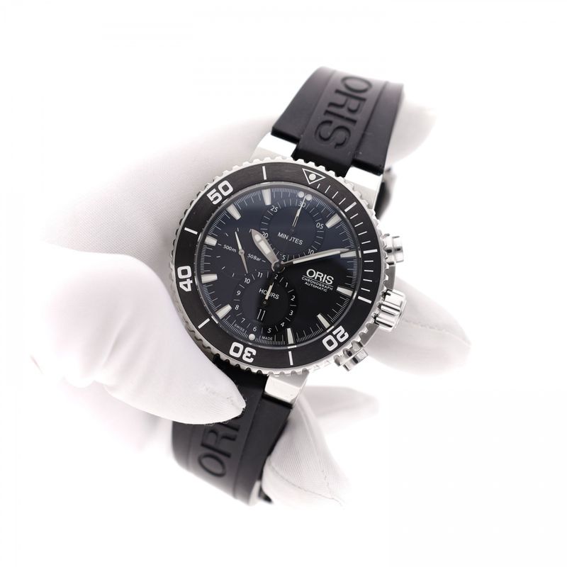 Image 13 of Oris Aquis Chronograph 01 774 7655 4154-07; Automatic Men's Watch