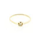 Image 3 of Gold solitaire ring with diamond; 0.005 ct.