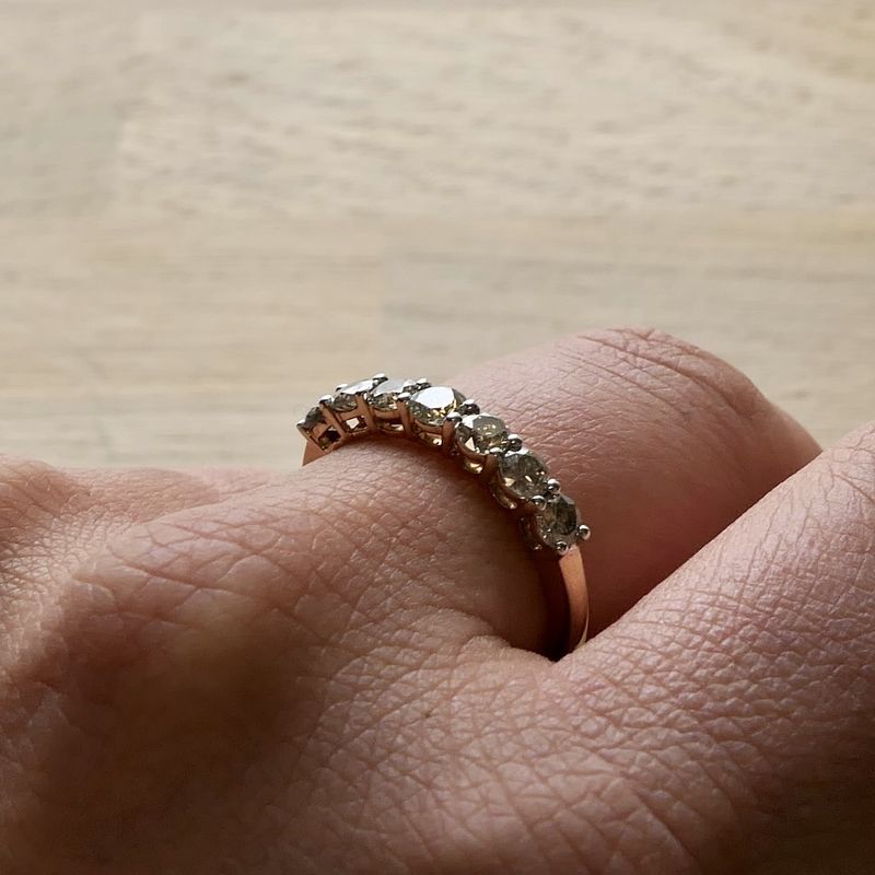 Image 7 of Gold ring with diamond | 1.05 ct.