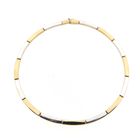 Image 3 of Two-tone gold fantasy link necklace