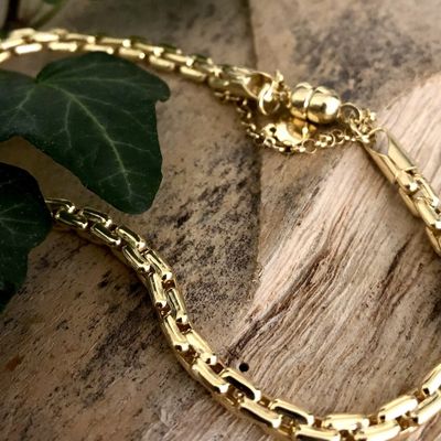Image 2 of 9 crt. Anchor link bracelet | 19.5 cm