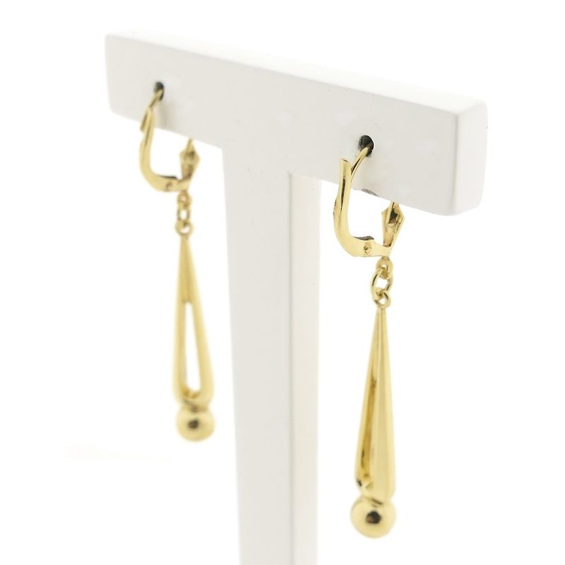 Image 4 of Vintage gold drop earrings