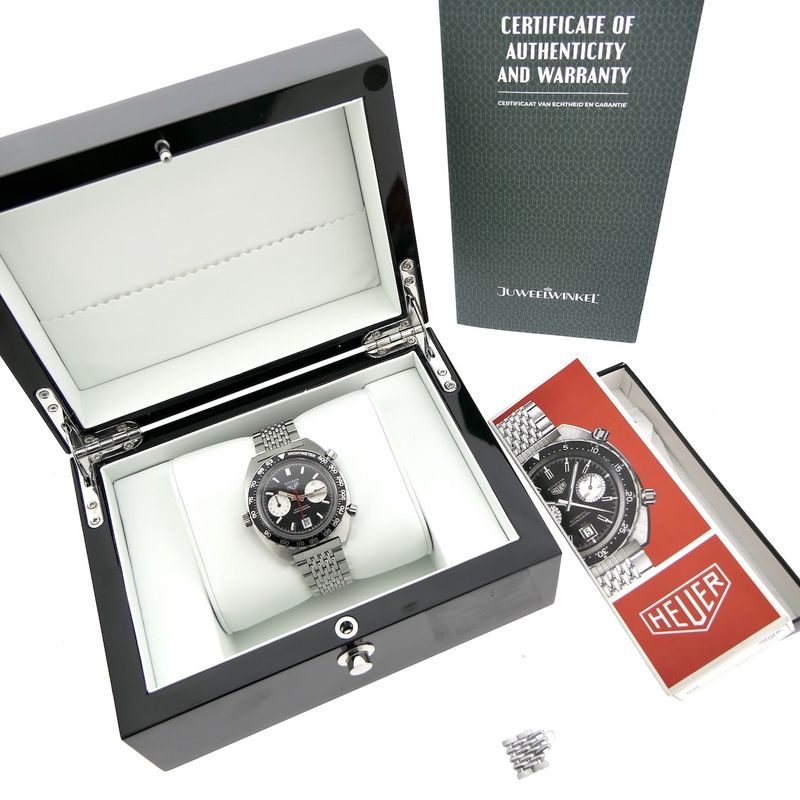 Image 27 of Heuer Autavia 1163; Vintage chronograph men's watch