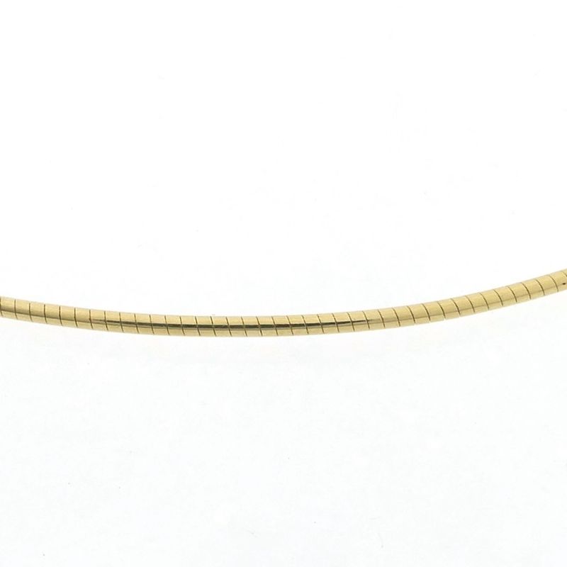 Image 5 of Gold round omega link necklace