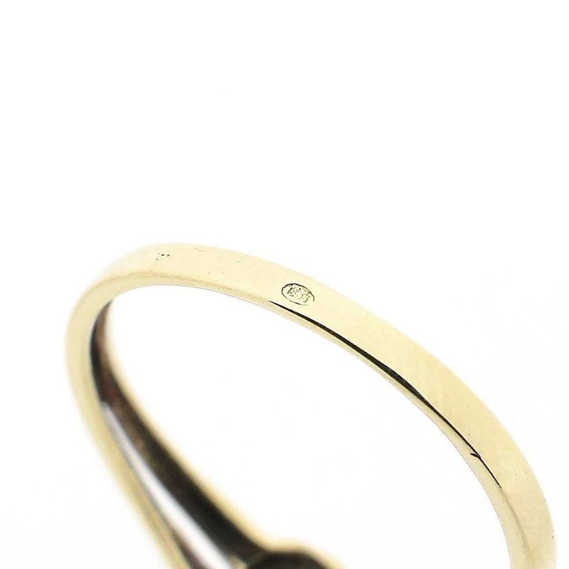 Image 6 of Golden ring with diamond; 0.005 ct.