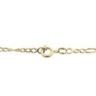 Image 3 of Gold subtle Figaro link bracelet | 21 cm