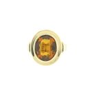 Image 2 of Vintage gold solitaire ring with citrine