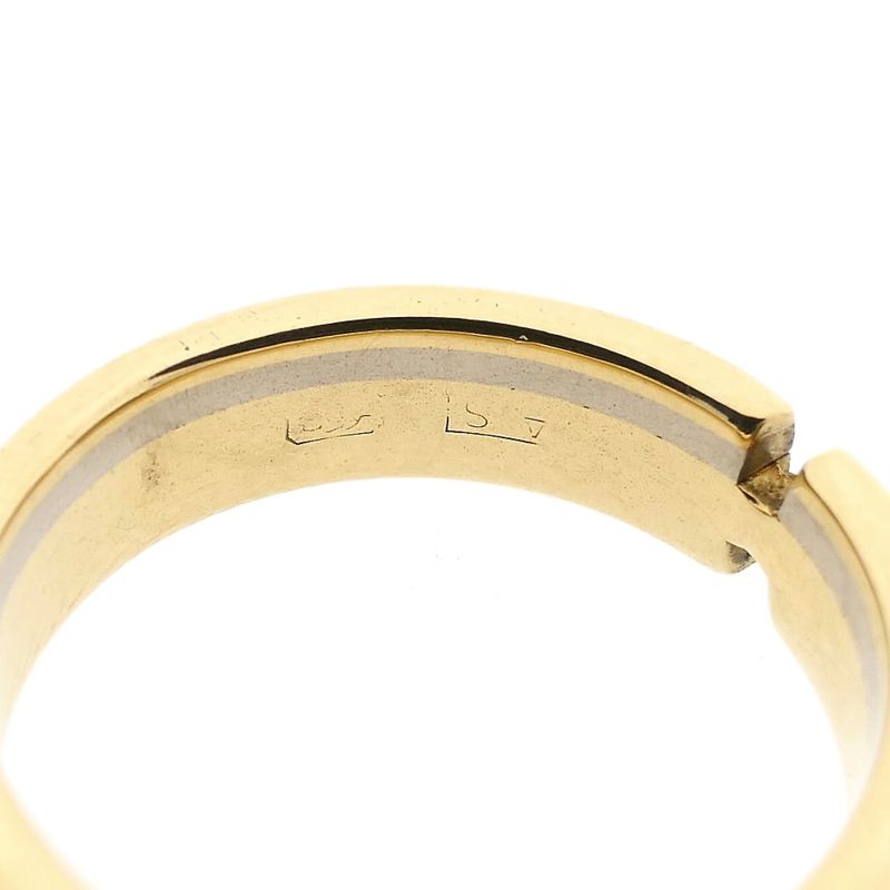 Image 8 of Bicolor Gold Ring with Diamond; 0.01 ct.