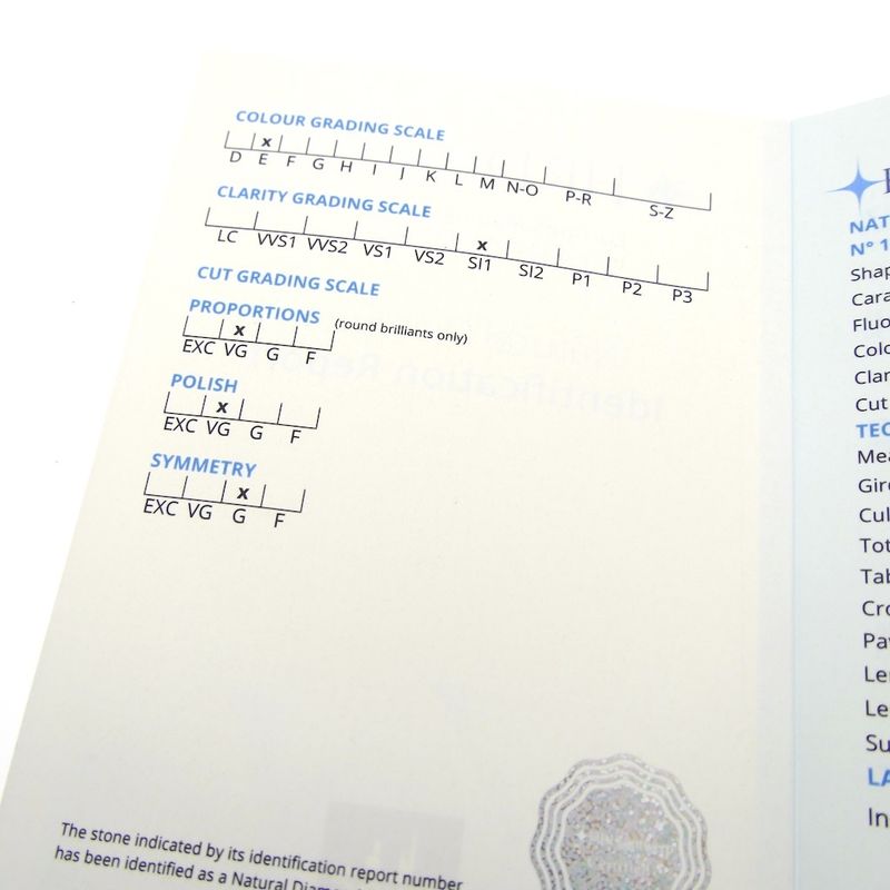 Image 10 of 0.18 ct. Brilliant cut diamond E/SI1 + HRD Certificate - Natural diamond