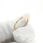 Image 9 of Gold solitaire ring with diamond; 0.035 ct. | Diamonde