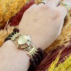 Image 2 of Glass bead bracelet with gold clasp; Antique | Ø 55mm