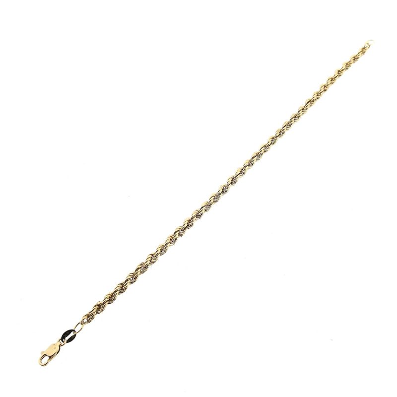 Image 8 of Gold Twisted Link Bracelet; 14 karat; 20.5 cm