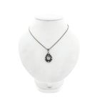 Image 3 of Antique silver pendant with diamonds; Approx. 0.93 ct.