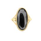 Image 5 of Gold ring with hematite