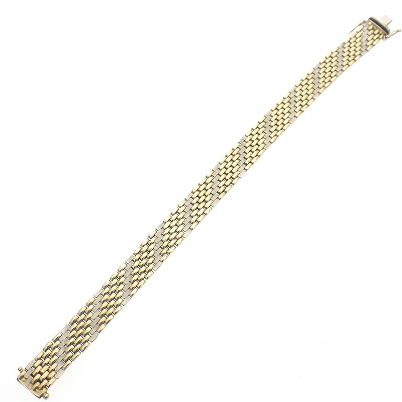 Image 8 of Two-tone gold panther link bracelet
