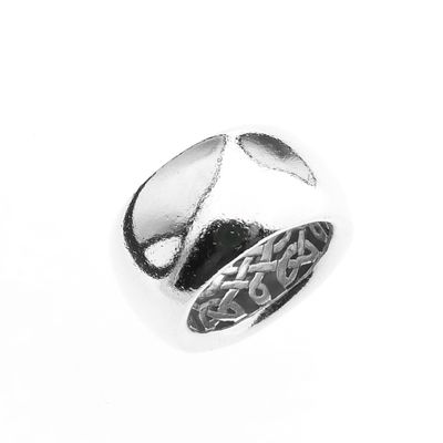 Image 1 of Wide silver domed ring