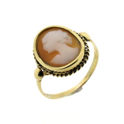 Vintage gold ring with cameo Image 1 of Vintage gold ring with cameo