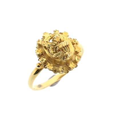 Image 1 of Antique gold ring from a hat bell.