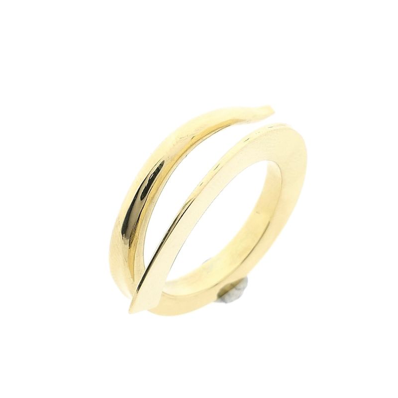 Image 1 of Solid Gold Ring with Organic Design