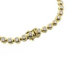 Image 6 of 18K gold tennis bracelet with diamond; 2.57 ct. | 18 cm