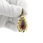 Image 9 of Vintage gold pendant with garnet