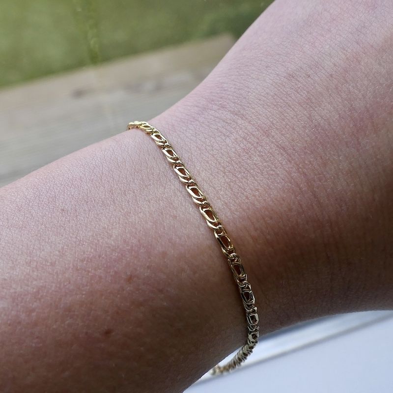 Image 7 of Golden fantasy link bracelet | 19.5 cm