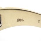 Image 10 of Bicolor Rolex president band ring with diamond | 0.10 ct.