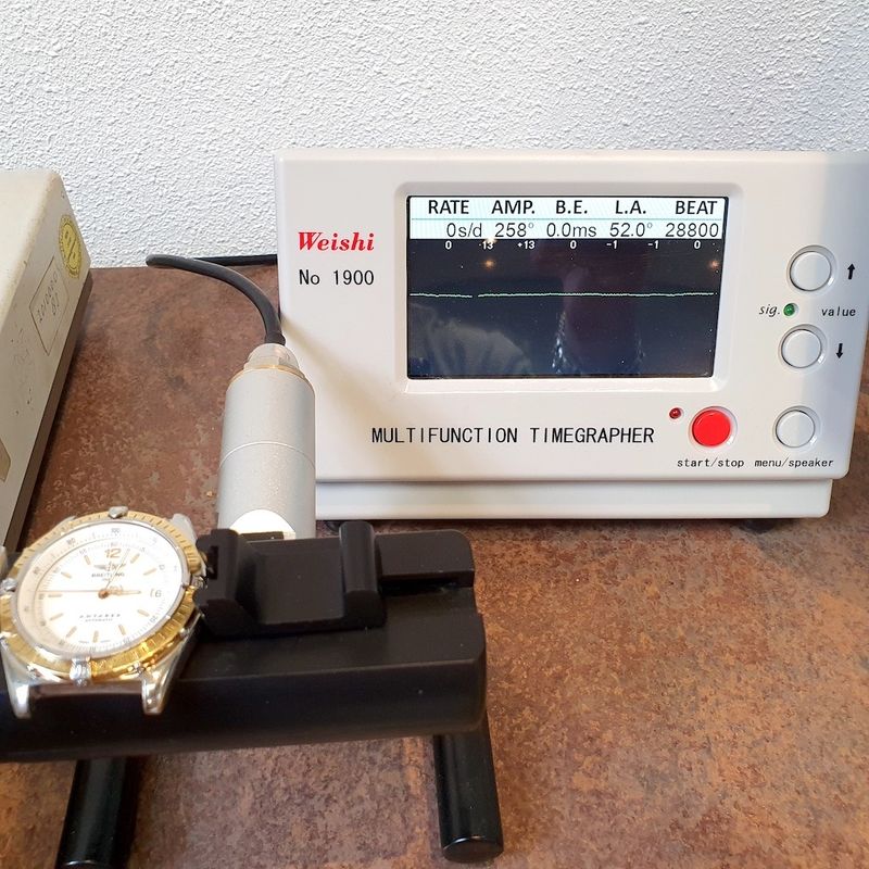 Image 9 of Breitling Antares; Men's watch on pilot strap