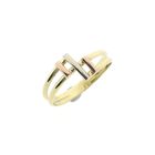 Image 1 of Tricolor gold abstract ring