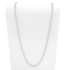 Image 1 of Silver jasseron link chain | 82 cm