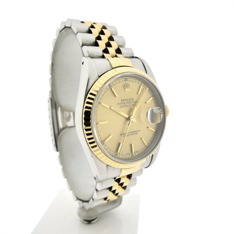 Image 3 of Rolex Datejust 36mm 16233; Automatic gold/steel watch