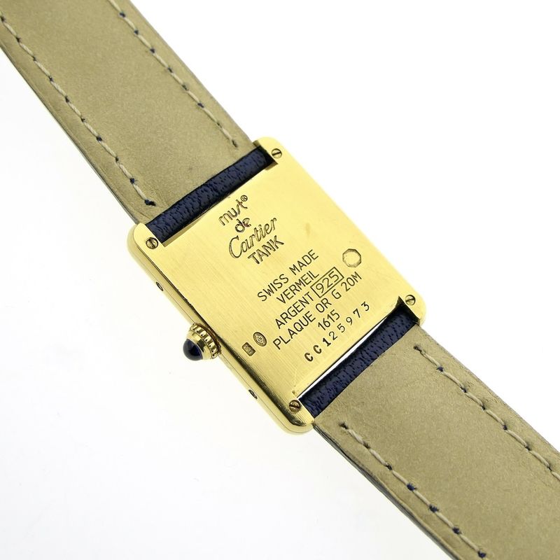 Image 12 of Cartier Tank 'Vermeil'; Women's watch