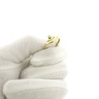 Image 10 of Gold solitaire ring with diamond; 0.015 ct.