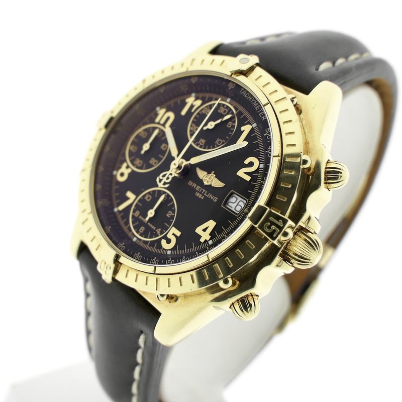 Image 7 of Breitling Chronomat 18k gold men's watch with chronograph