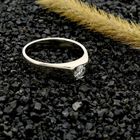 Image 2 of White Gold Solitaire Ring; 0.35 ct Diamond; 14K; Size 18