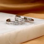 Image 2 of White Gold Hoop Earrings with Diamonds; Approx. 0.76 ct.