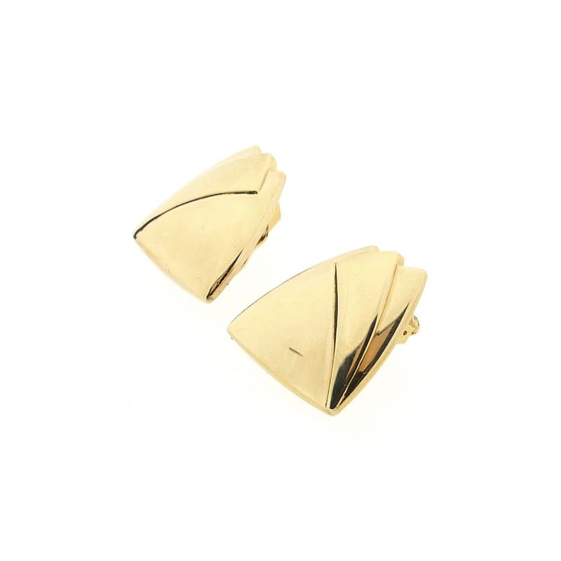 Afbeelding 9 van Vintage gouden abstracte oorclips